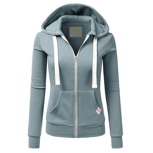 Cross border source Amazon personalized leisure sports cardigan zipper women's Hooded Sweater