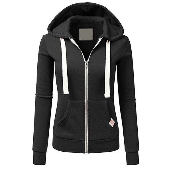 Cross border source Amazon personalized leisure sports cardigan zipper women's Hooded Sweater