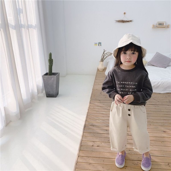 New autumn children's wear 2020 girls' 9-point pants spring and autumn casual pants 20170