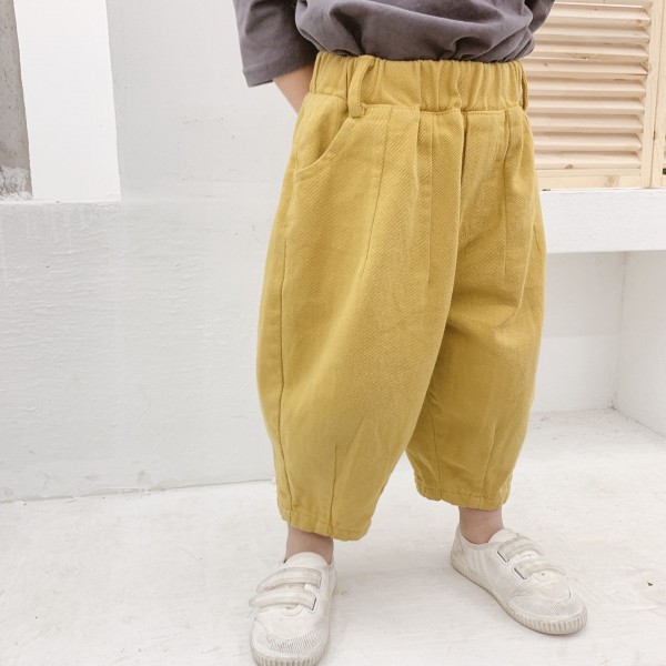 2020 autumn children's new children's nine point wide leg Harem Pants men's and women's autumn children's pants 19039 