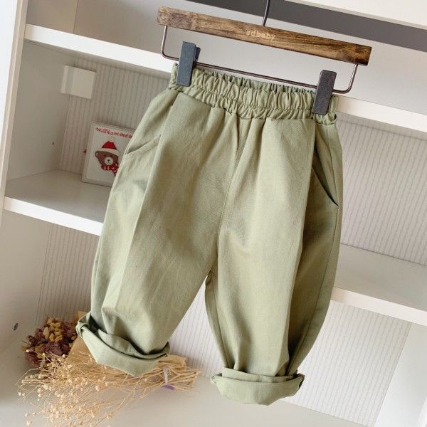 Autumn 2020 children's new children's Korean Harem Pants for boys and girls 19027 