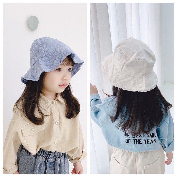 2020 children's spring new children's Korean version Lapel embroidery long sleeve shirt 20135