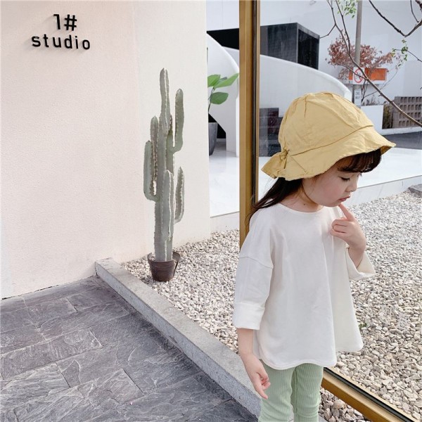 2020 autumn children's wear new girls' Korean printed T-shirt spring and autumn base shirt 20186