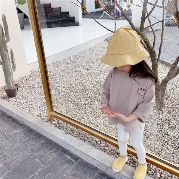 2020 autumn children's wear new girls' Korean printed T-shirt spring and autumn base shirt 20186