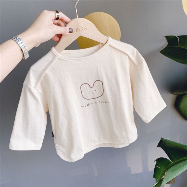 2020 children's autumn new children's Korean printed long sleeve T-shirt 