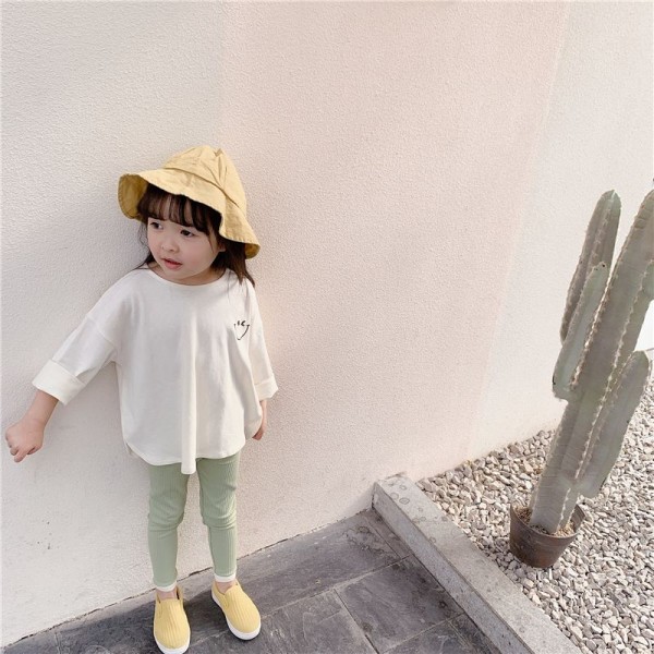 2020 autumn children's wear new girls' Korean printed T-shirt spring and autumn base shirt 20186