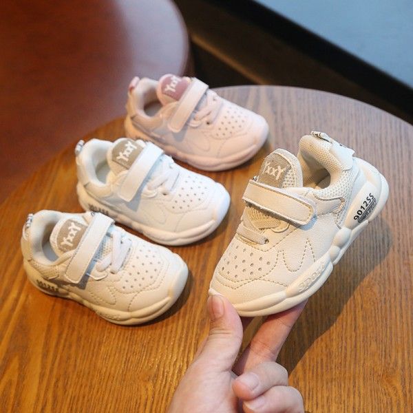 2020 autumn new baby sports walking shoes Korean f...