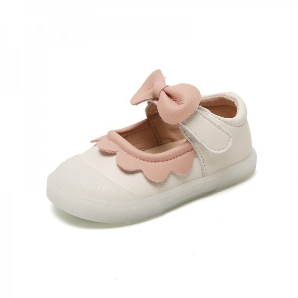 Spring and autumn girls' shoes 1-3 year old baby walking shoes non slip soft sole autumn children's flower princess single shoes 2