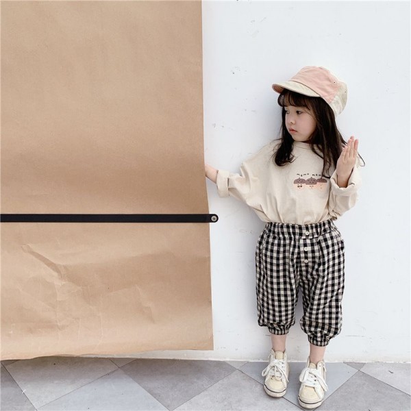 2020 spring and autumn children's wear new girls' Korean 9-point pants casual pants spring and summer mosquito pants 20185 