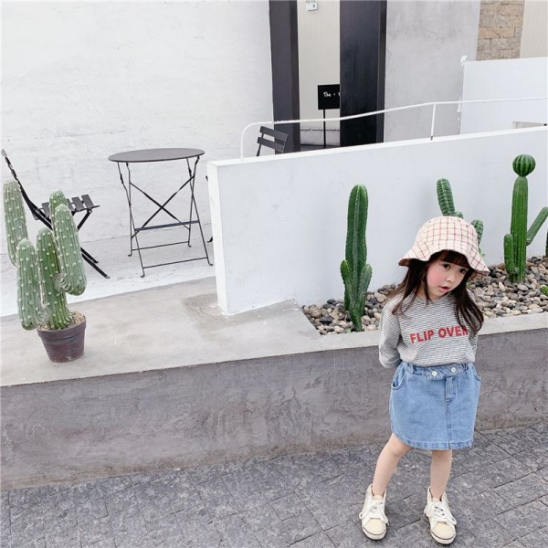 2020 autumn children's wear new girls' Korean printed T-shirt spring and autumn base shirt 20181