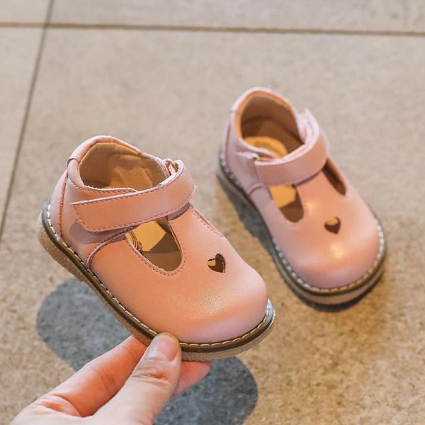 Spring and autumn girls leather shoes 2020 new leather baby walking shoes