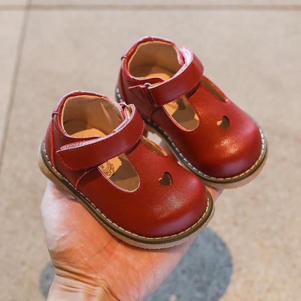 Spring and autumn girls leather shoes 2020 new leather baby walking shoes