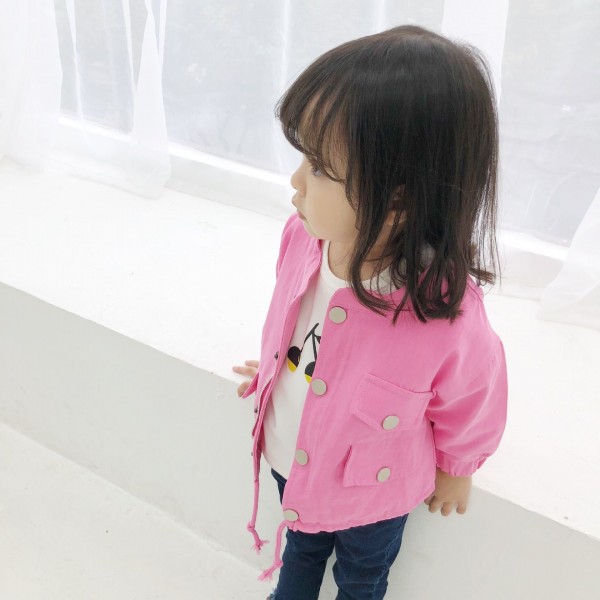 Girls' windbreaker jacket children's clothing spring 2020 Korean children's spring and autumn jacket 19702