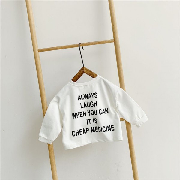 2020 children's autumn new girls' Korean printed sweater 19619 