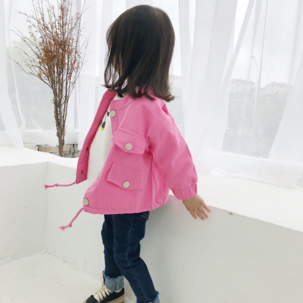 Girls' windbreaker jacket children's clothing spring 2020 Korean children's spring and autumn jacket 19702