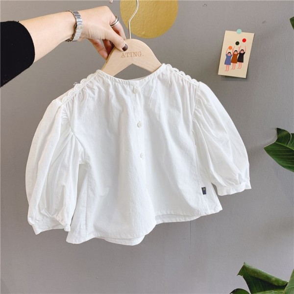 2020 autumn children's clothing new girls' Korean shirt spring and autumn shirt 20117