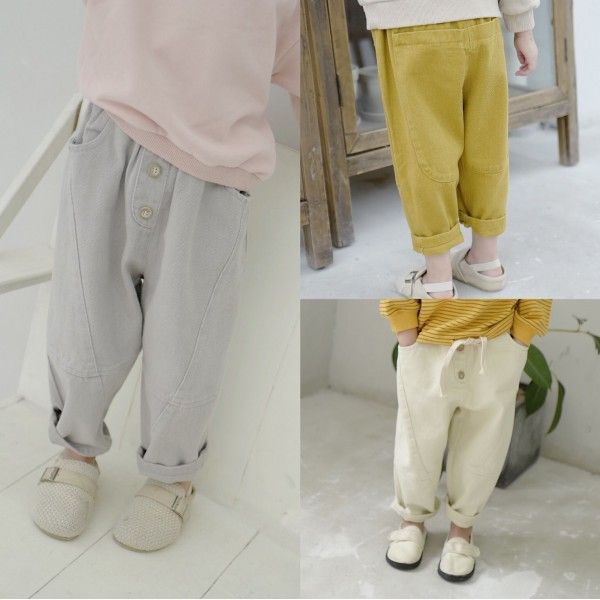 2020 children's autumn casual pants children's Harem Pants 19801