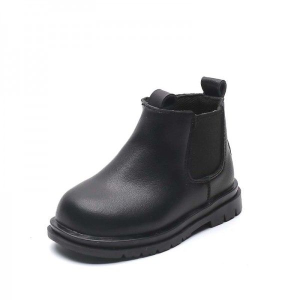 Baby boots little girl 1-3 years old toddler shoes baby soft soled children's Martin boots Plush in autumn and winter