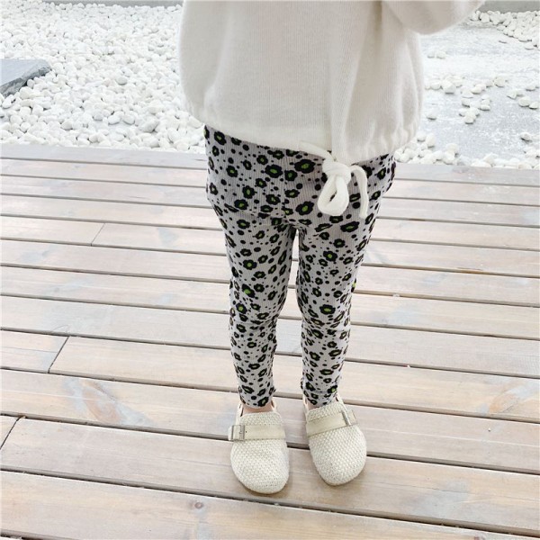 2020 children's autumn new girls' mercerized cotton Leggings 19632 