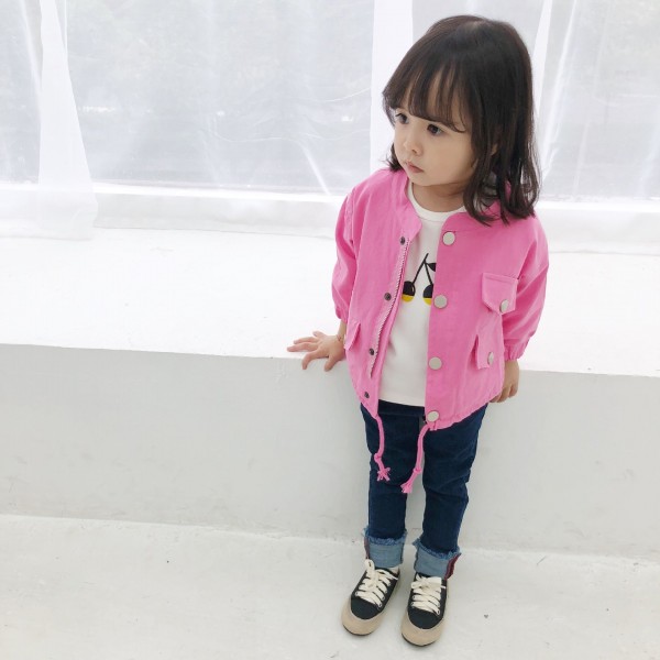 Girls' windbreaker jacket children's clothing spring 2020 Korean children's spring and autumn jacket 19702