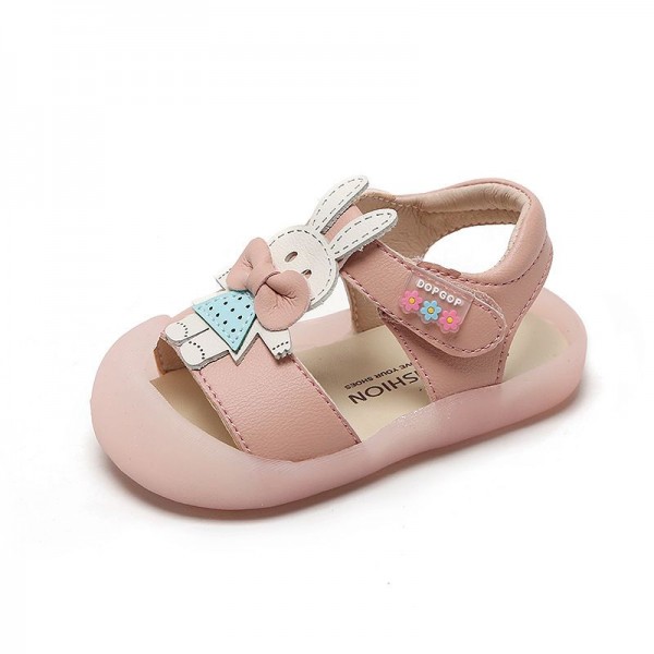 Girls' sandals 1-3-year-old summer soft soled walking shoes girls' baby princess shoes children's 0-2-year-old Baotou shoes