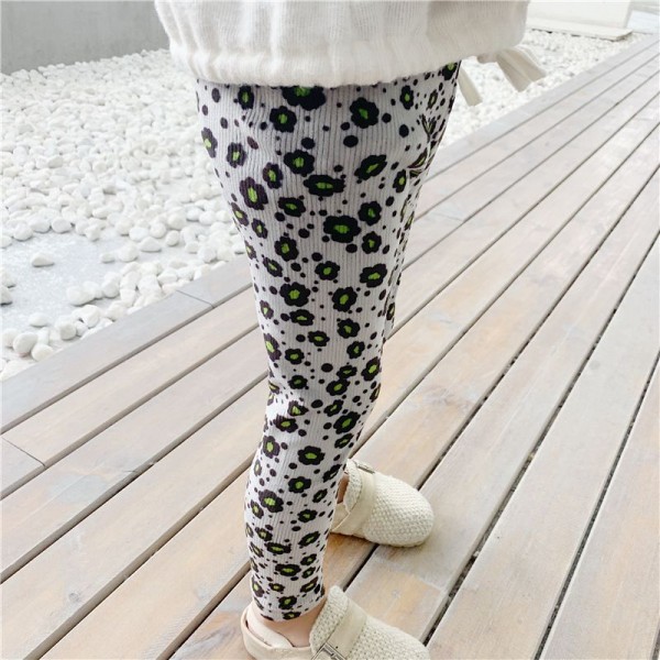 2020 children's autumn new girls' mercerized cotton Leggings 19632 