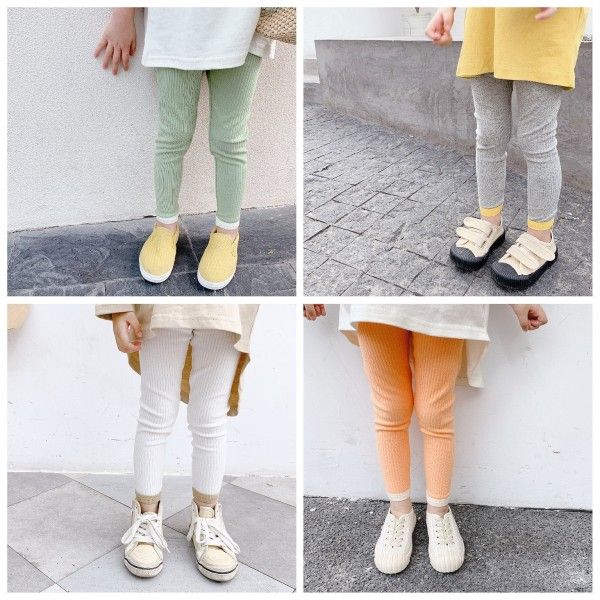 2020 spring children's wear new girls' four color ...