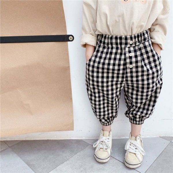 2020 spring and autumn children's wear new girls' Korean 9-point pants casual pants spring and summer mosquito pants 20185 