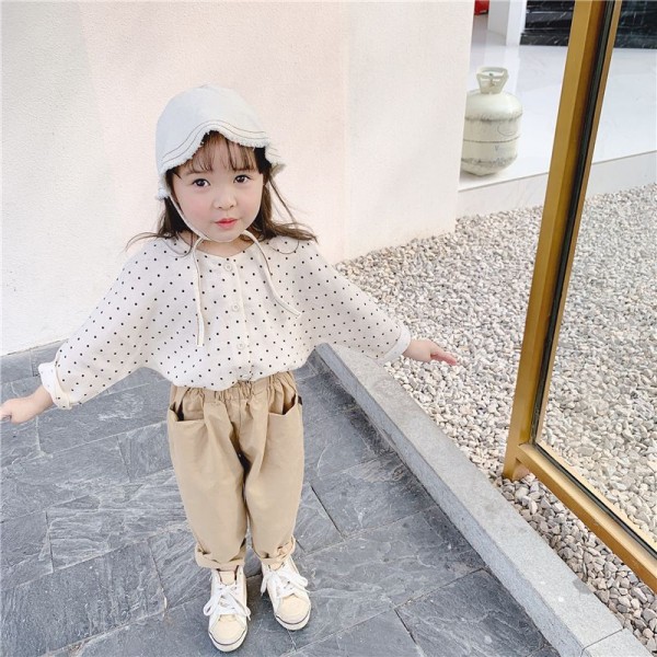 2020 autumn children's clothing autumn new products girls' spring clothing Korean shirt autumn winter bottom shirt 20177