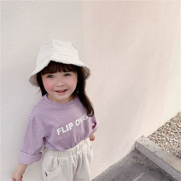 2020 autumn children's wear new girls' Korean printed T-shirt spring and autumn base shirt 20181