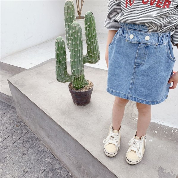 Autumn 2020 children's wear new girls' Korean denim skirt spring and autumn skirt 20188