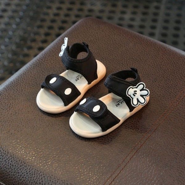 2019 summer new children's sandals princess shoes baby girl baby soft soled walking shoes wear resistant anti slip beach shoes 
