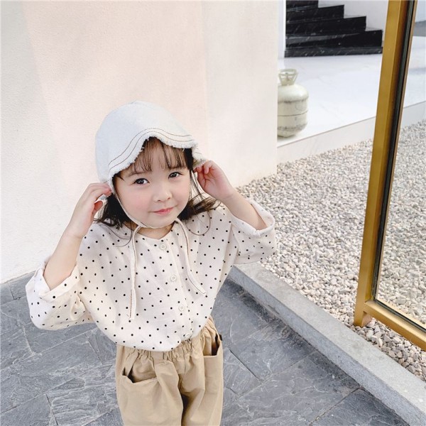 2020 autumn children's clothing autumn new products girls' spring clothing Korean shirt autumn winter bottom shirt 20177