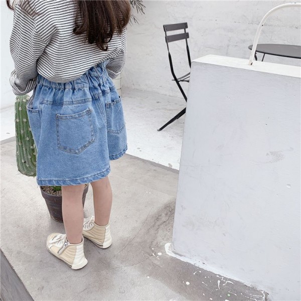 Autumn 2020 children's wear new girls' Korean denim skirt spring and autumn skirt 20188