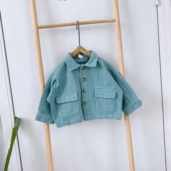 2020 children's autumn new children's Korean candy coat baby clothes 19802 