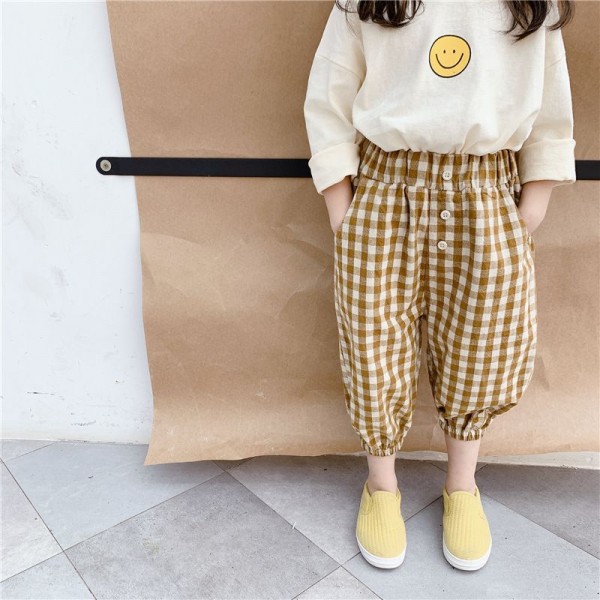 2020 spring and autumn children's wear new girls' Korean 9-point pants casual pants spring and summer mosquito pants 20185 
