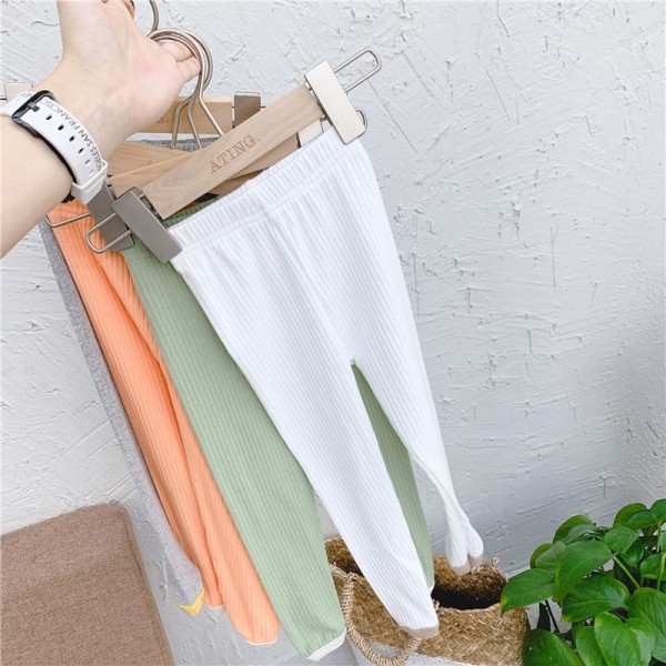 2020 spring children's wear new girls' four color Leggings spring summer 9-point pants 20120 