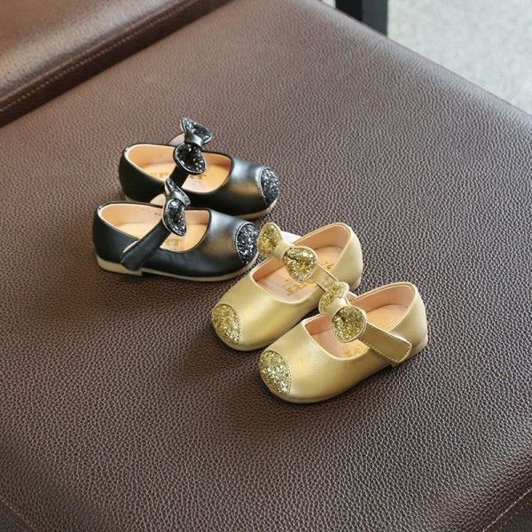 Autumn children's shoes new children's girl's shoes 0-1-3 years old baby's soft sole antiskid toddler single shoes princess shoes