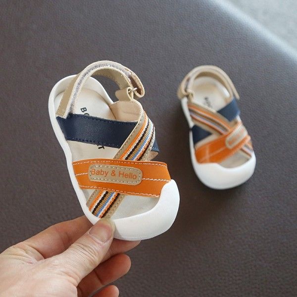 Boys' and girls' sandals 2020 summer new baby shoe...