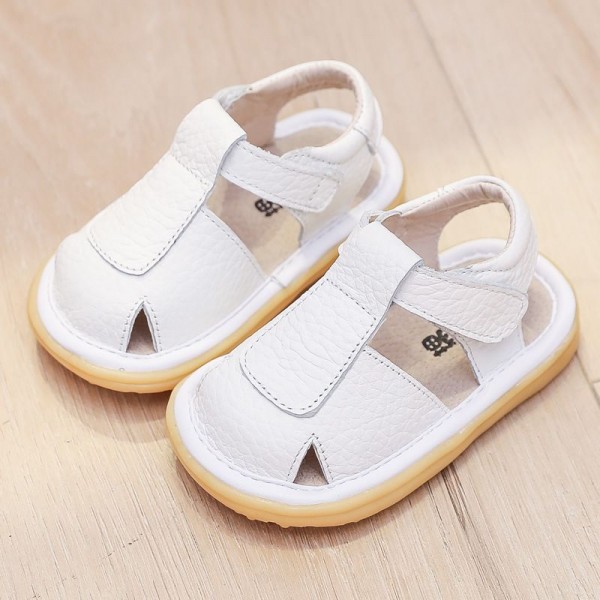 2020 new children's sandals leather soft soled Baotou toddler shoes baby sandals 1-3 years old baby shoes wholesale 