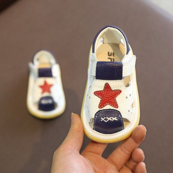 2020 summer new children's shoes leather baby sandals men's and women's Non Slip soft sole baby shoes children's walking shoes 