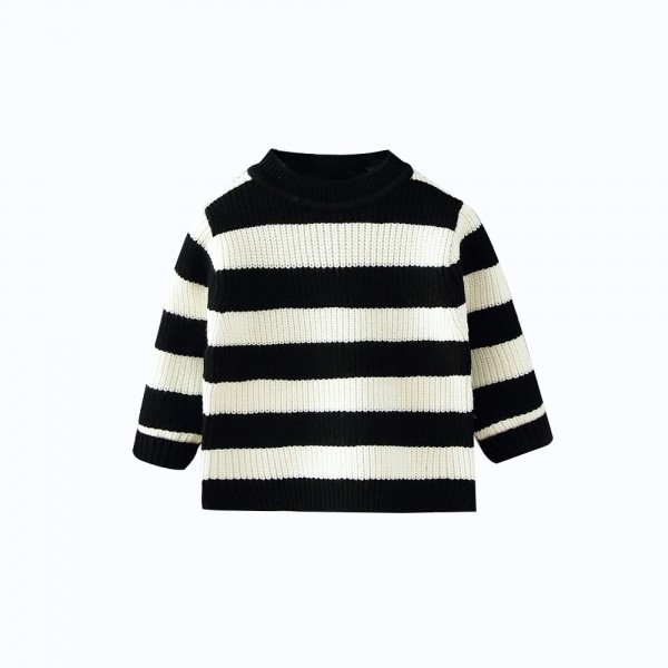 1.3ew one consignment foreign trade children's clothing autumn and winter 2020 Europe and America thick needle stripe knitting sweater 1896