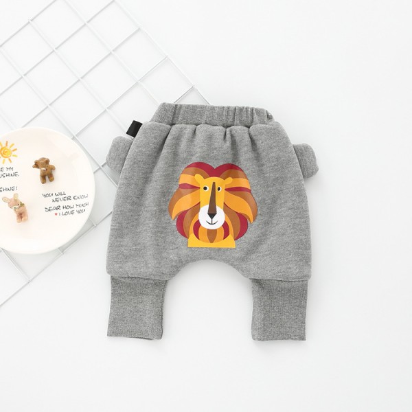 A new winter thickened baby PP pants cartoon Plush pants K99
