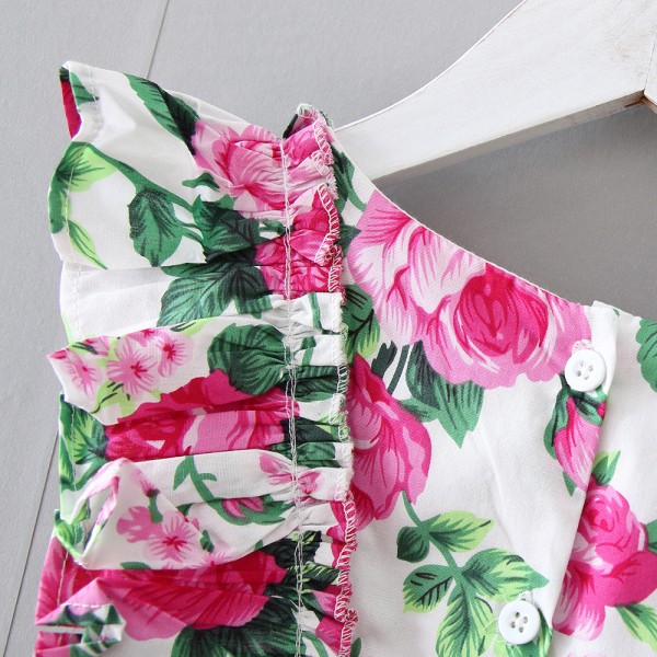 EW foreign trade children's wear 2020 summer new skirt floral flounce large lace sleeveless dress q161
