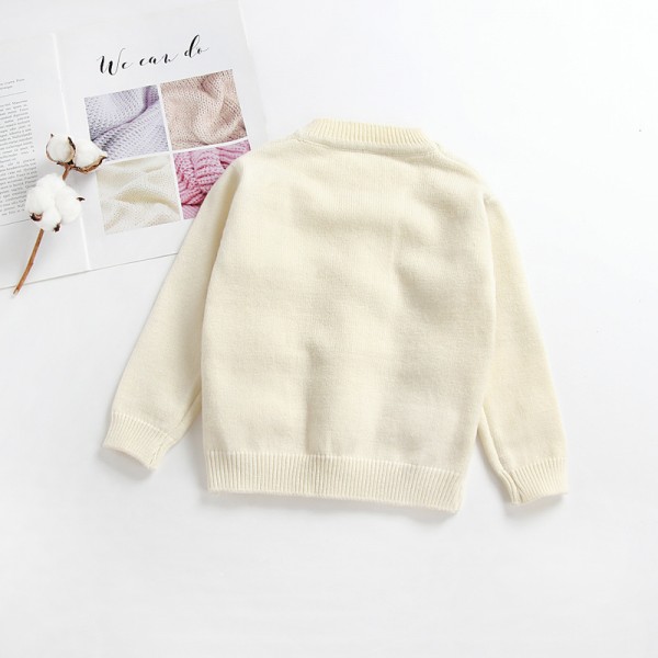 1.5EW foreign trade children's wear autumn and winter 2020 new European and American girls' ball pullover MS08