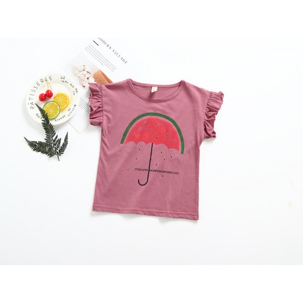 0.2ew foreign trade children's wear 2020 summer ins new children's T-shirt Europe and America baby watermelon short sleeve T-shirt t184