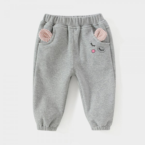 EW foreign trade children's wear girls' casual pants spring and autumn loose baby medium thick pants K92