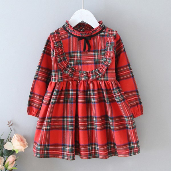 EW foreign trade children's wear 2020 new spring and autumn girls' long sleeve baby girl dress 1913-2