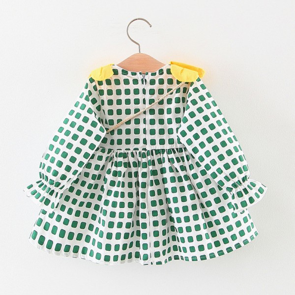 EW foreign trade children's clothing autumn 2020 new Korean princess skirt small Plaid Cotton Skirt c827