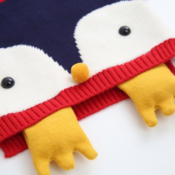 0.8ew foreign trade children's clothing autumn and winter 2020 Euro American 3D cartoon fox knitting sweater MS07